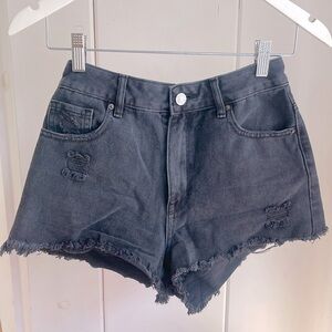 Black PACSUN Jean Shorts